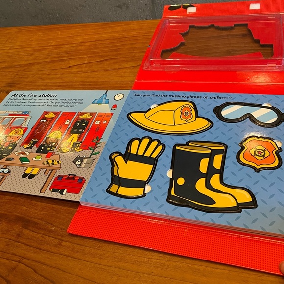 Firefighter Book with Puzzle Pieces - Picture 5 of 11